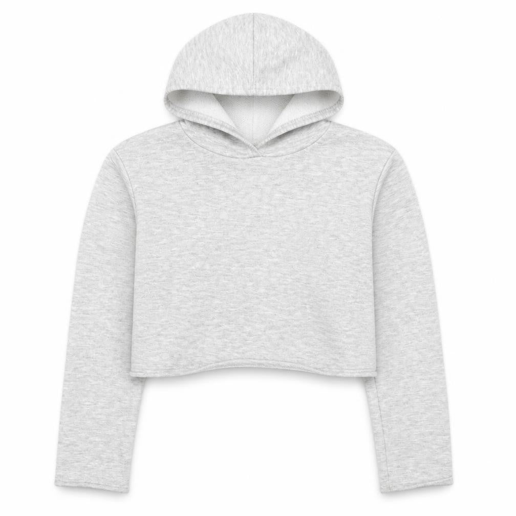 Front view of PRETTYLITTLETHING women’s grey pullover sweatshirt, size S