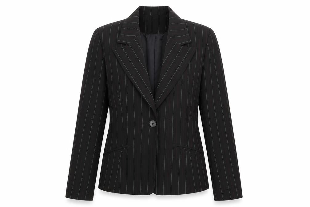 Front view of Select women’s black jacket blazer, size UK 10