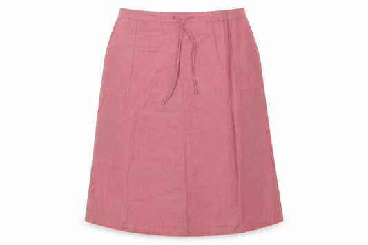 Front view of Capsule women’s pink flare skirt, size UK 46, in