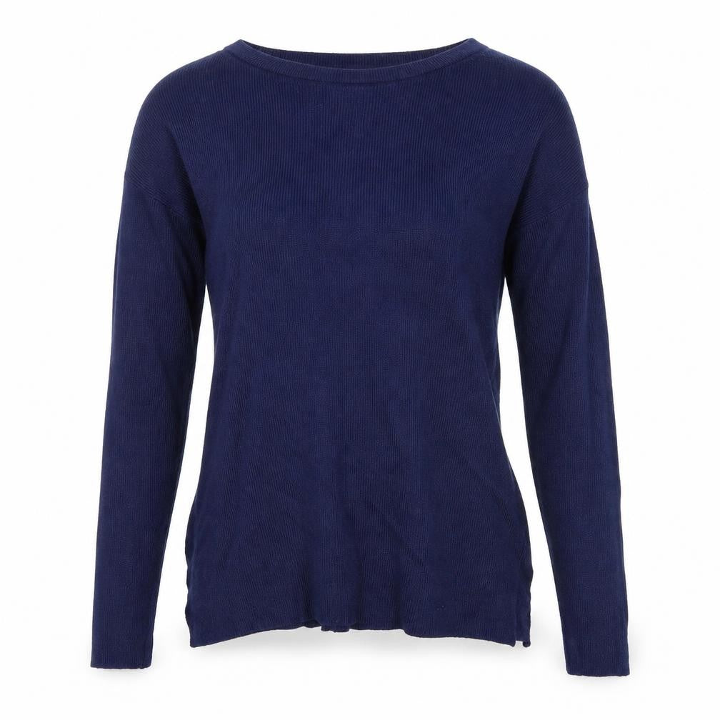 Front view of Alexandra women’s blue jumper, size M