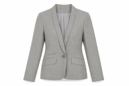 Front view of Atmosphere women’s green jacket suit jacket, size UK 12