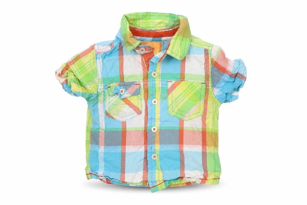 Next Baby Multicoloured Check  Basic Button-Up Size 3-6 Months
