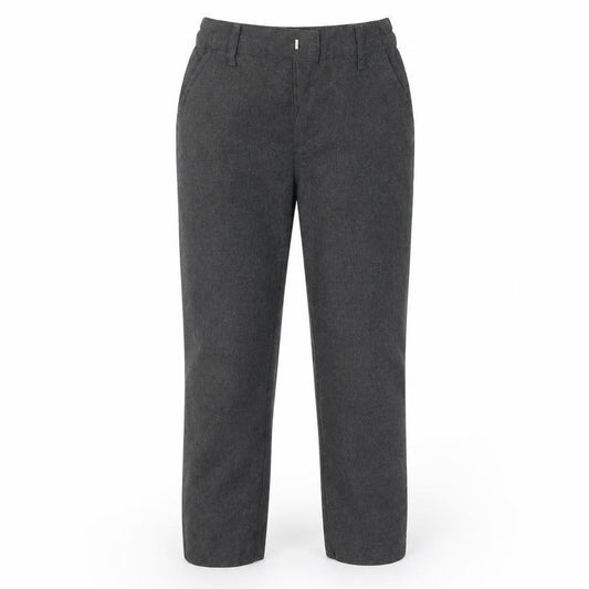 Front view of George boys’ grey trousers, size 6-7, years