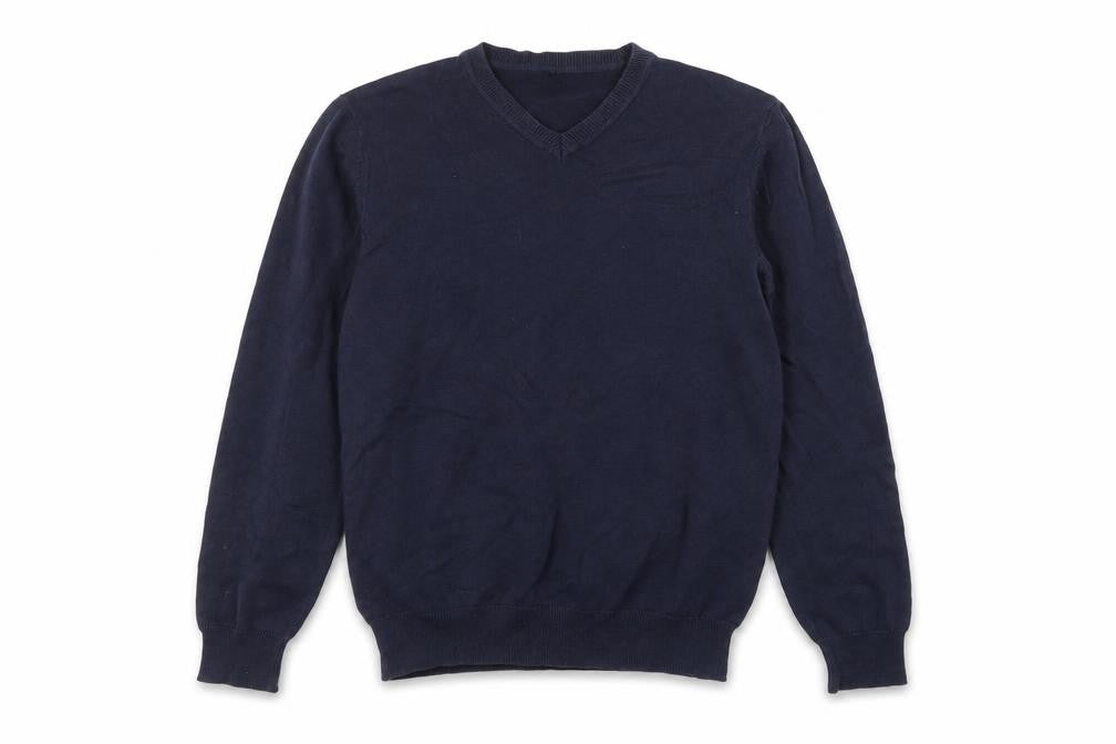 Front view of George boys’ blue jumper, size 8, years
