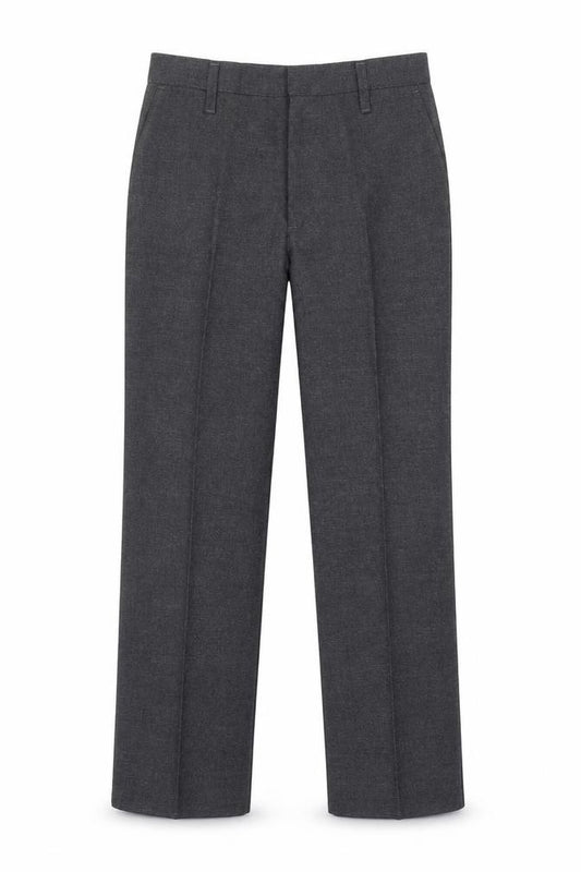 Front view of Pep&Co girls’ grey trousers, size 7-8, years