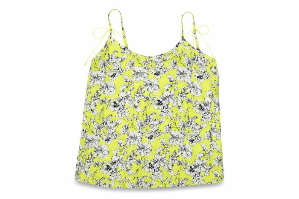 New Look Womens Yellow Floral  Basic Blouse Size 8