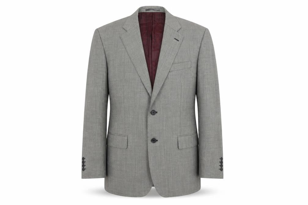 Front view of chester men’s grey jacket suit jacket, size 40