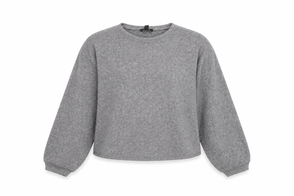 Front view of New Look women’s grey jumper, size L