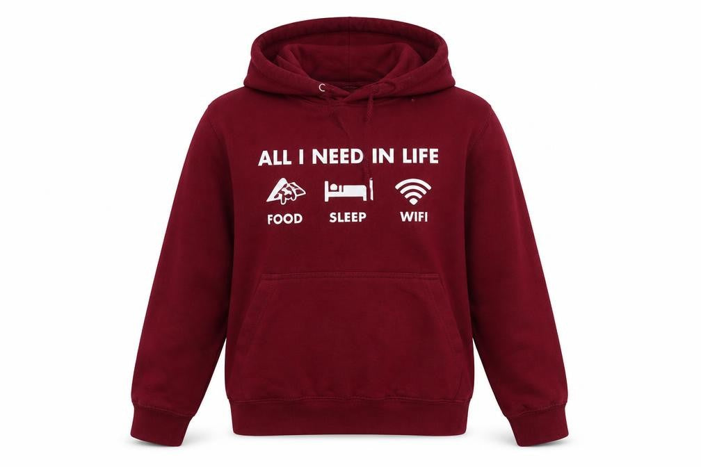 Just hoods Womens Red   Pullover Hoodie Size S