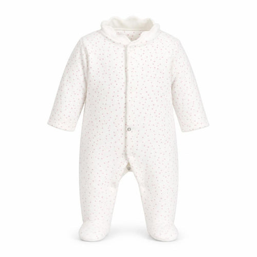M&S Baby White Polka Dot  Coverall One-Piece Size 6-9 Months