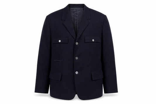 Front view of Grantham men’s blue jacket blazer one size