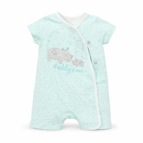 Mini Club Baby Green Colourblock  Babygrow One-Piece Size Newborn
