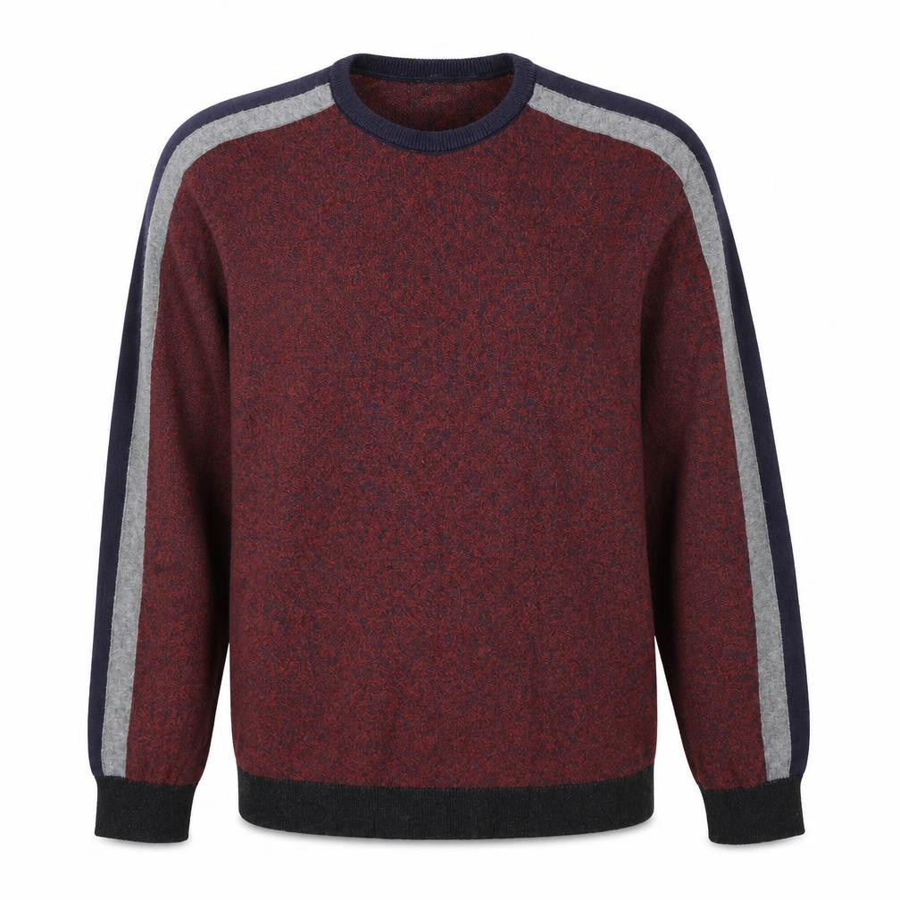 Front view of Marks & Spencer men’s red jumper, size M