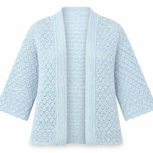 Pure & Natural Womens Blue  Knit Cardigan Jumper Size M