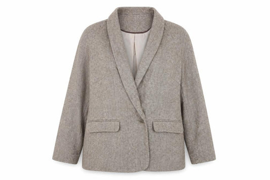 Front view of Tu women’s brown jacket suit jacket, size UK 20