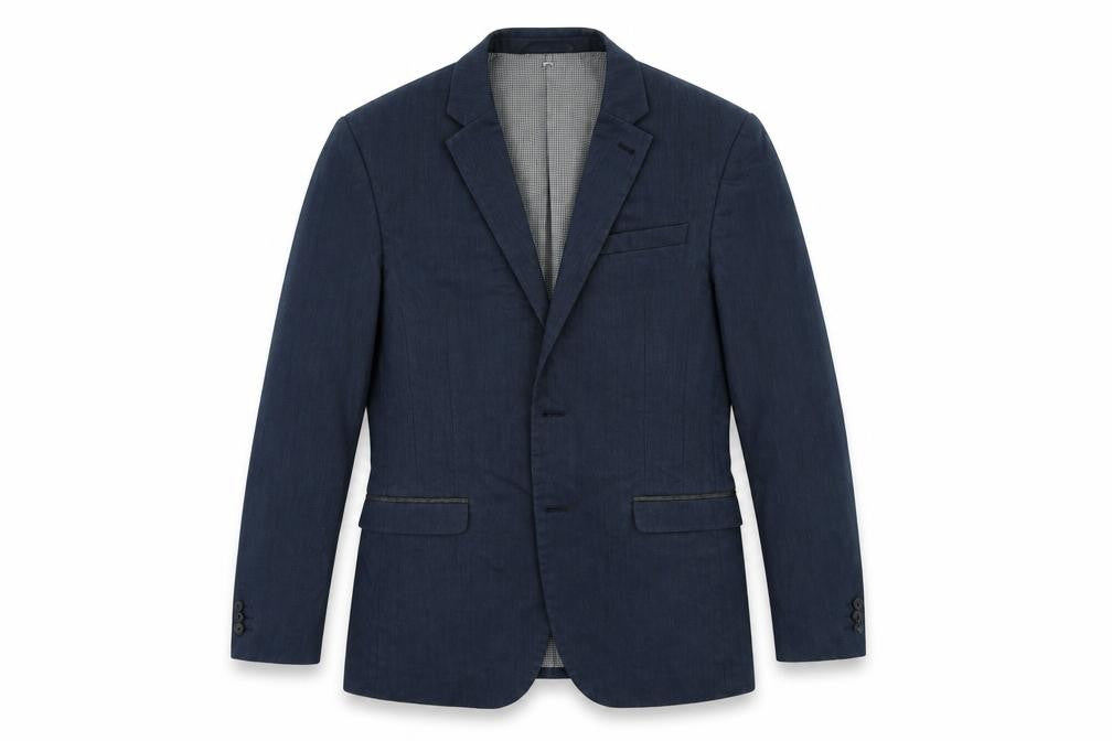 Front view of Next men’s blue jacket suit jacket, size 38