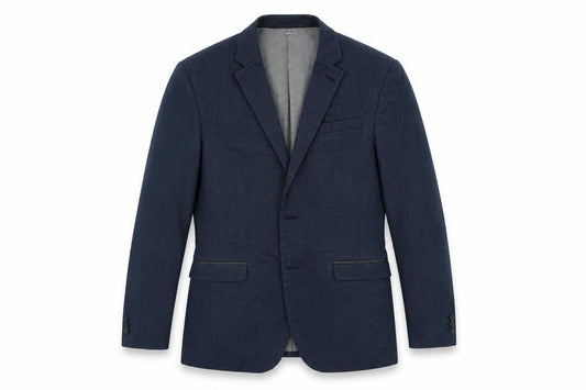 Front view of Next men’s blue jacket suit jacket, size 38