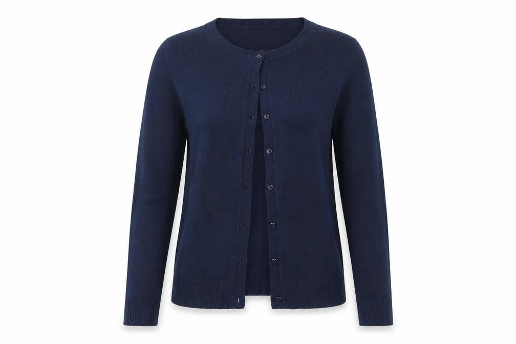 Front view of Tu women’s blue cape jumper, size UK 10