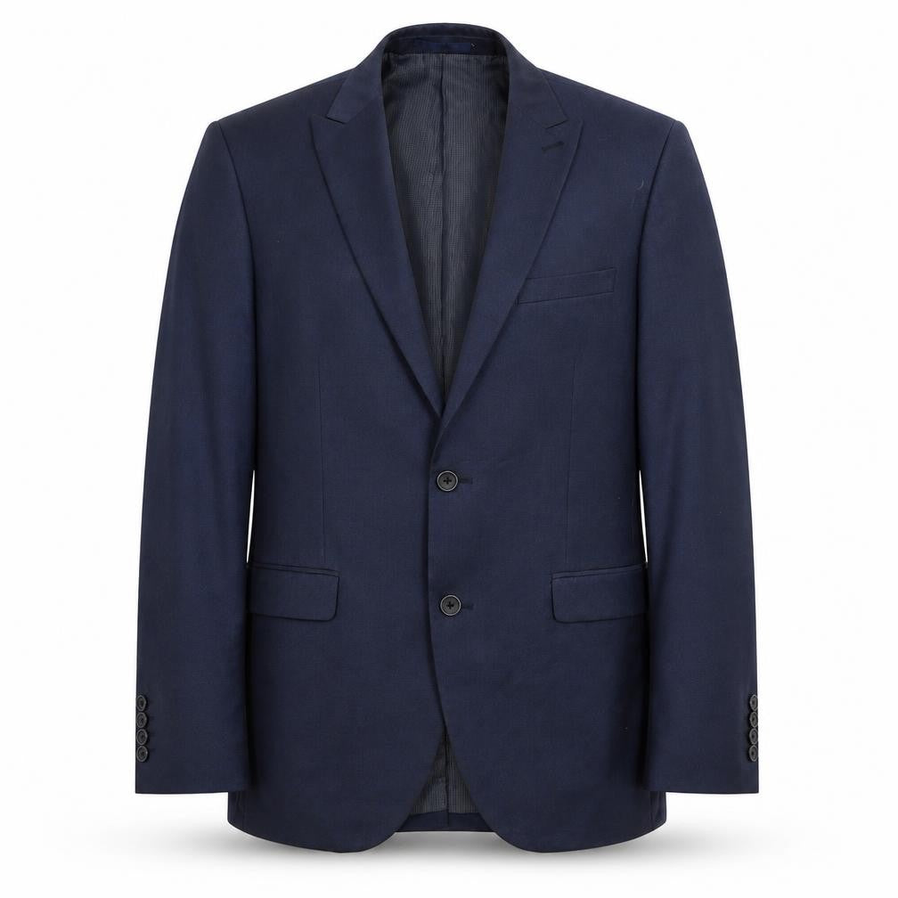 Front view of Next men’s blue jacket suit jacket, size L