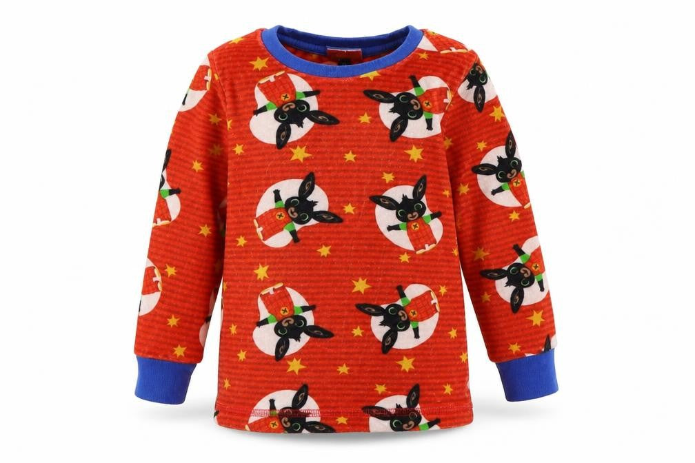 George Boys Red Striped Velour Cami Pyjama Top Size 18-24 Months  - Rabbits