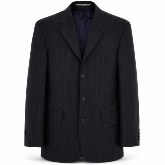 Front view of Next men’s blue striped jacket suit jacket, size 38