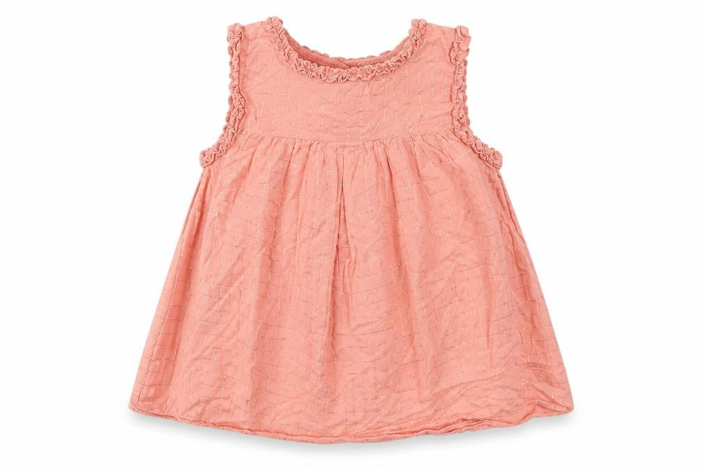 NEXT Girls Pink Check  Fit & Flare  Size 5-6 Years