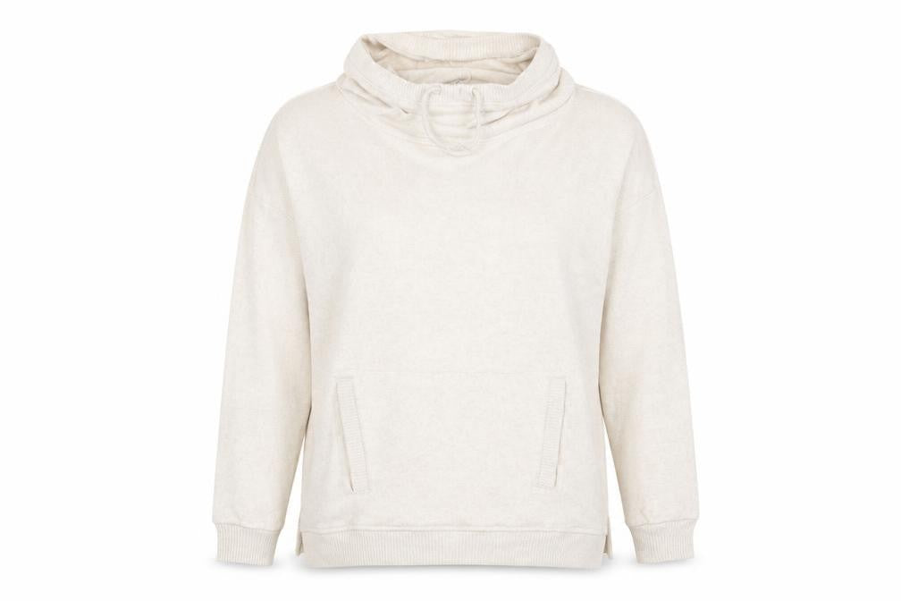 Front view of Tu women’s beige knit jumper, size UK 10