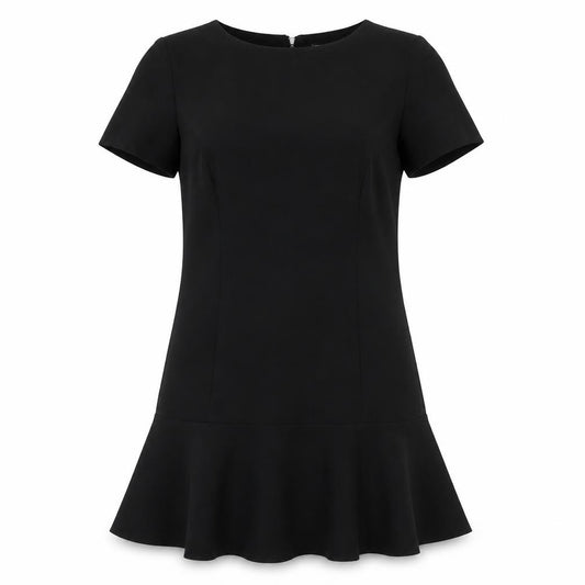 Front view of Debenhams women’s black a-line, size UK 12