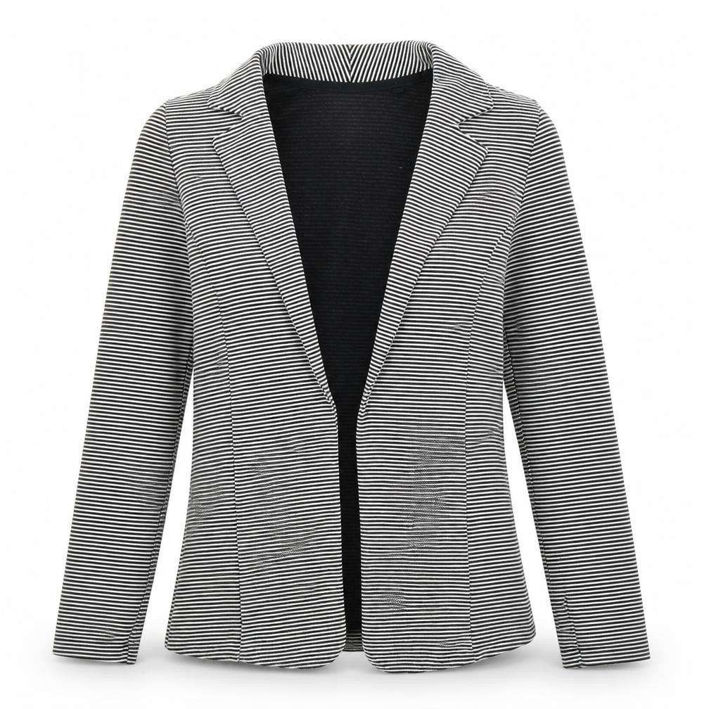 Next Womens Black Striped  Jacket Blazer Size 10