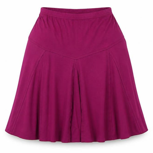 Damart Womens Purple   A-Line Skirt Size 10  - Elasticated Waist