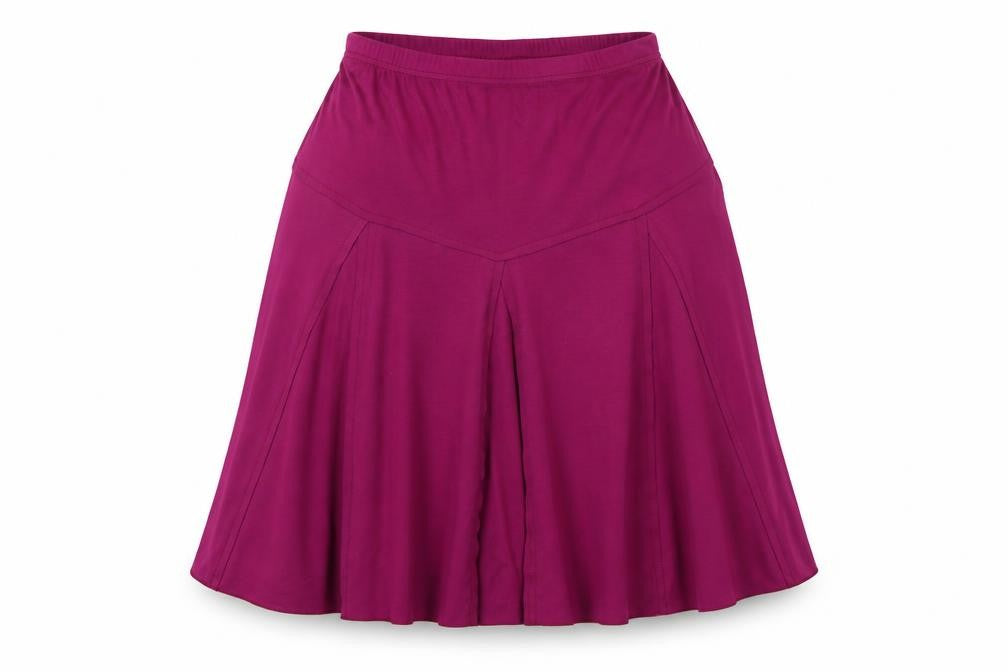 Damart Womens Purple   A-Line Skirt Size 10  - Elasticated Waist