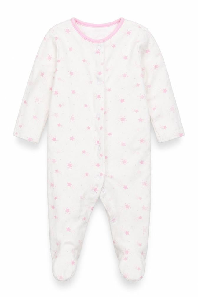 Matalan Girls White   Babygrow One-Piece Size 3-6 Months