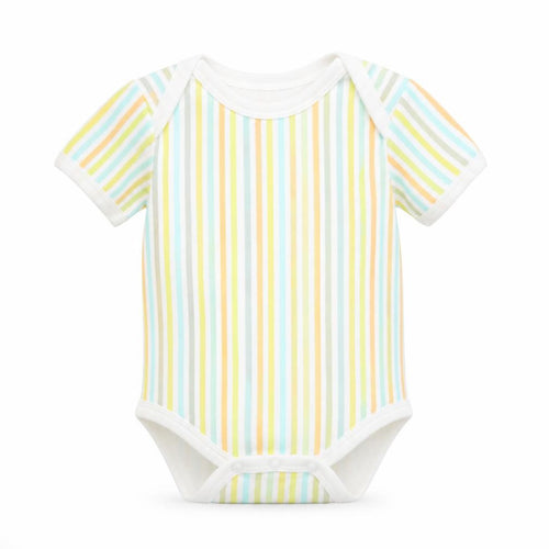 B&M Baby White Striped  Babygrow One-Piece Size 3-6 Months