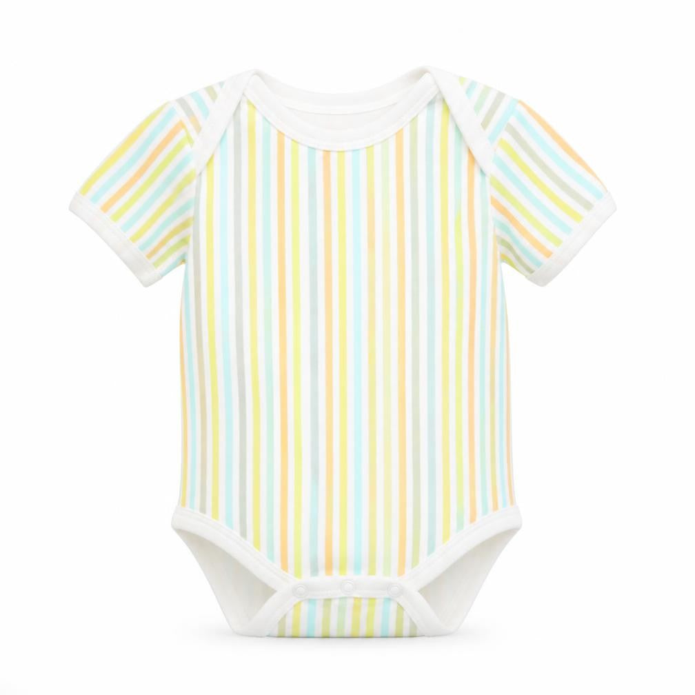B&M Baby White Striped  Babygrow One-Piece Size 3-6 Months