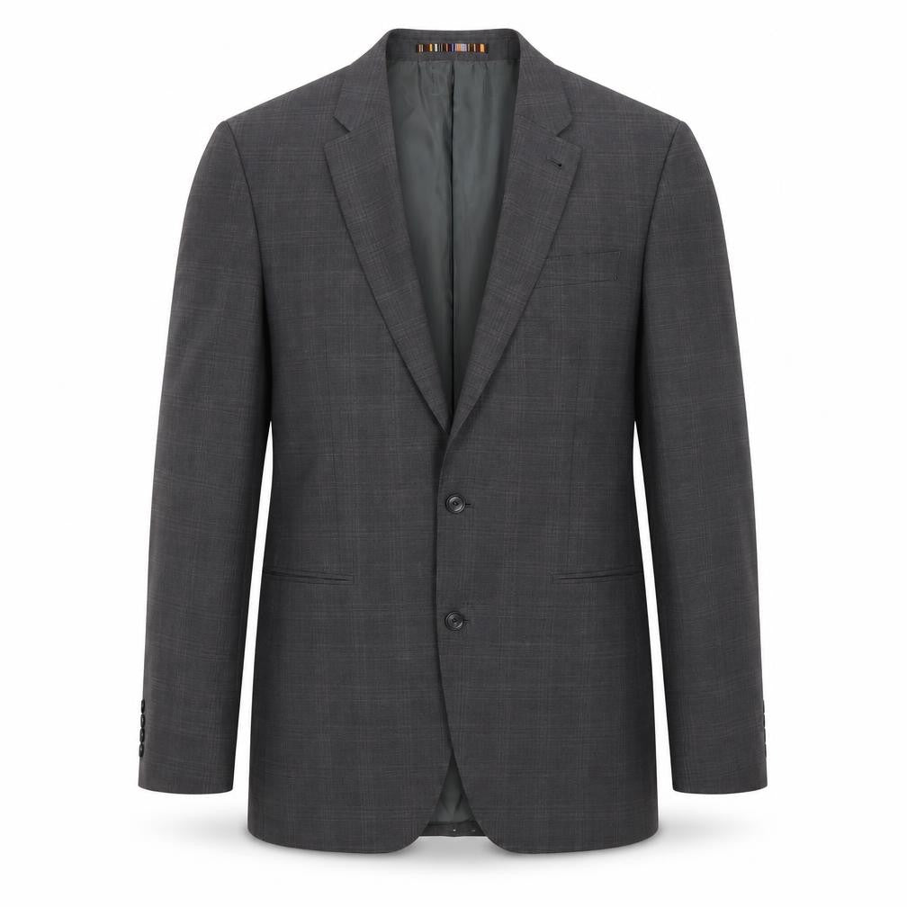 Front view of River Island men’s grey jacket blazer, size 40