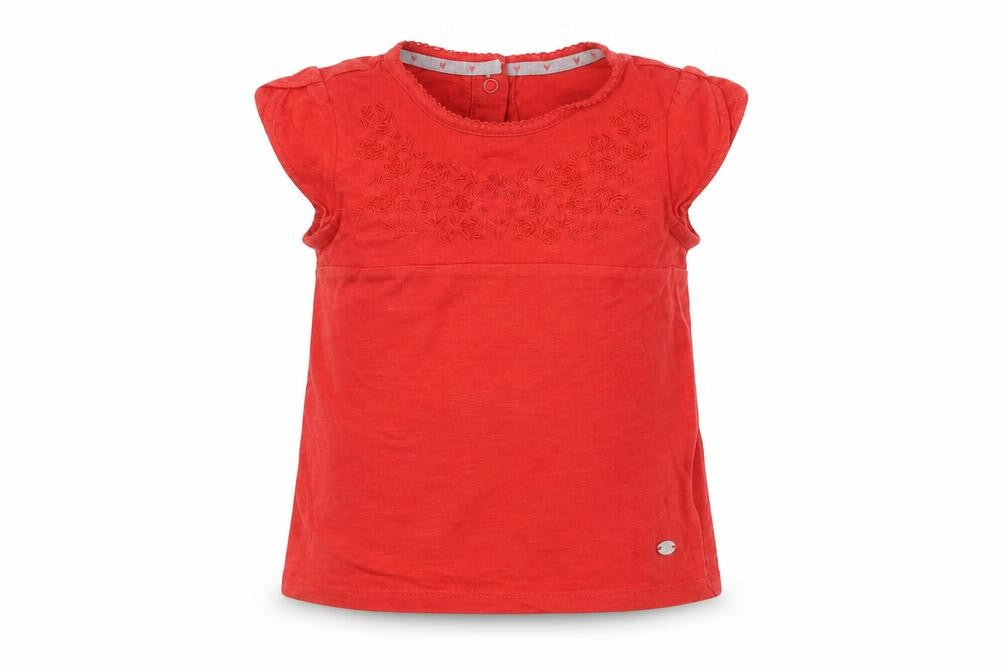 Mothercare Girls Red   Basic T-Shirt Size 2-3 Years
