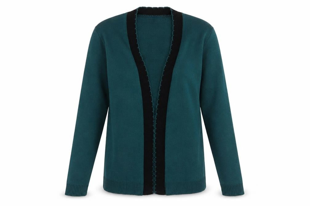 Pure & natural Womens Green   Cardigan Jumper Size S