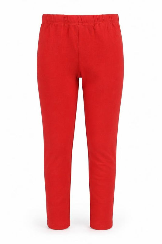 Front view of Mayoral girls’ red jegging trousers, size 9, years - legging
