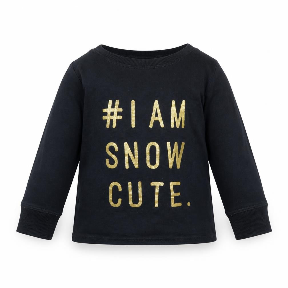 Front view of Next girls’ black solid cami pyjama top, size 2, years - christmas