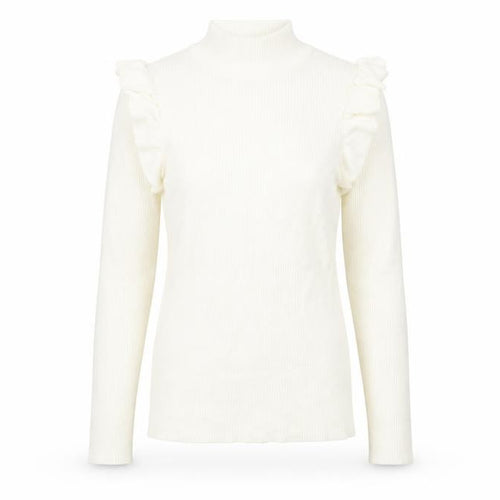 F&F Womens White  Knit Pullover Sweatshirt Size 12