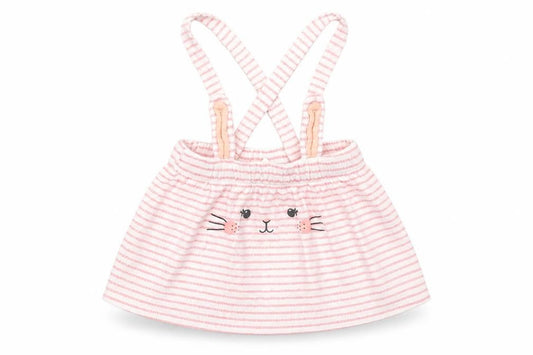 Front view of H&M girls’ multicoloured striped pettiskirt skirt, size 6-9, months
