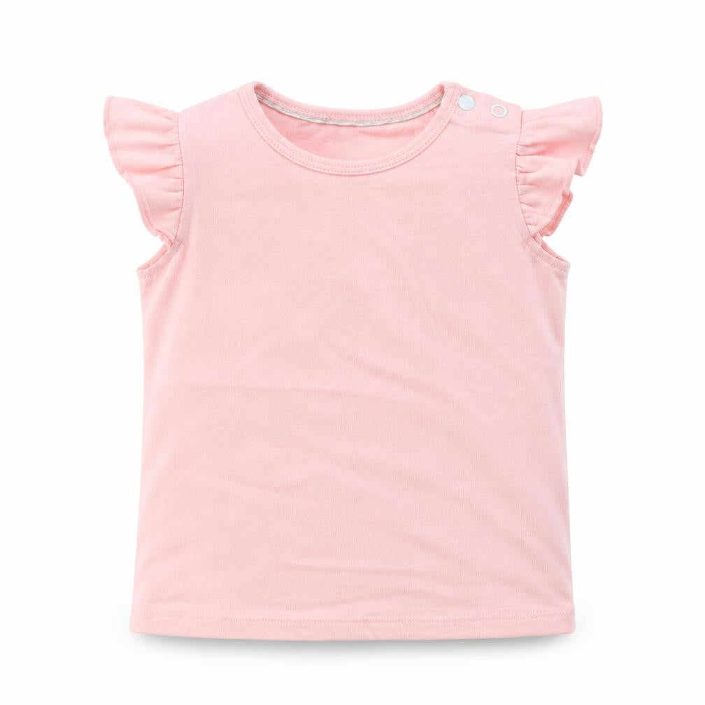 Lupila Girls Pink   Basic T-Shirt Size 12-18 Months
