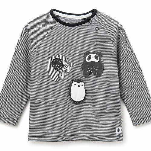 George Baby Grey Striped   Pyjama Top Size 18-24 Months