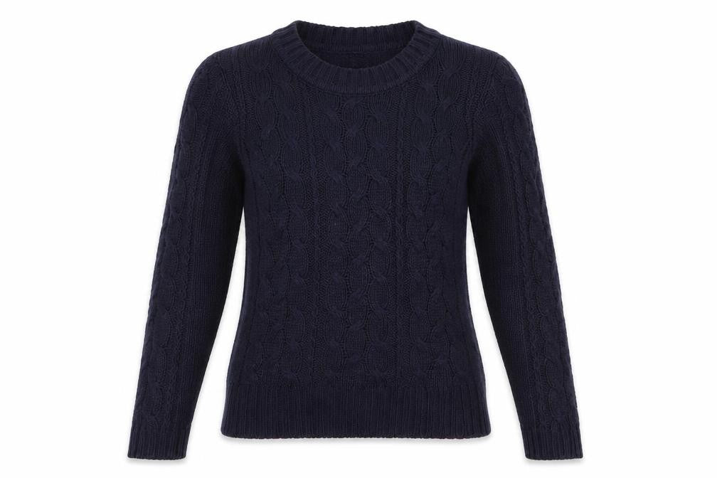 Originals Knitwear Womens Blue   Pullover Jumper Size S  - Cable knit