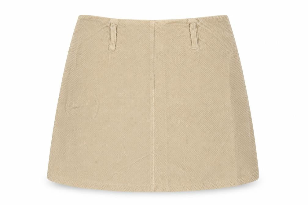 Denim Co Womens Beige  Corduroy Mini Skirt Size 10