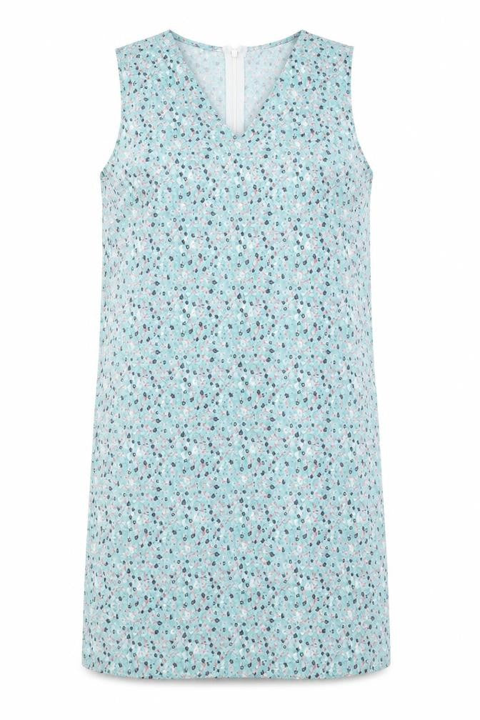 Trendyol Womens Blue Floral  Tank Dress  Size 10
