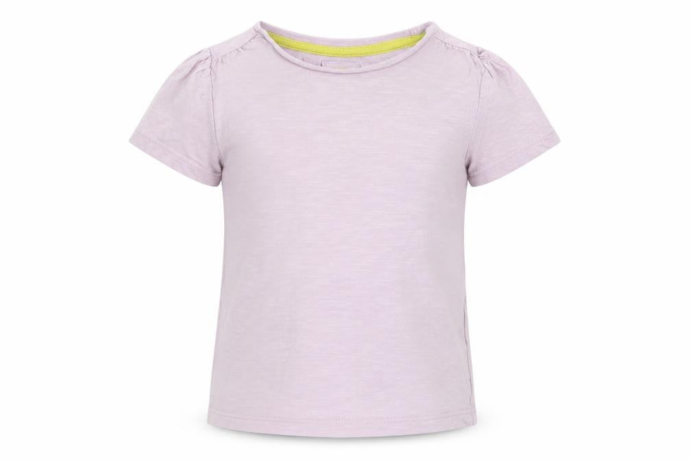 Front view of Tu girls’ purple basic t-shirt, size 2-3, years