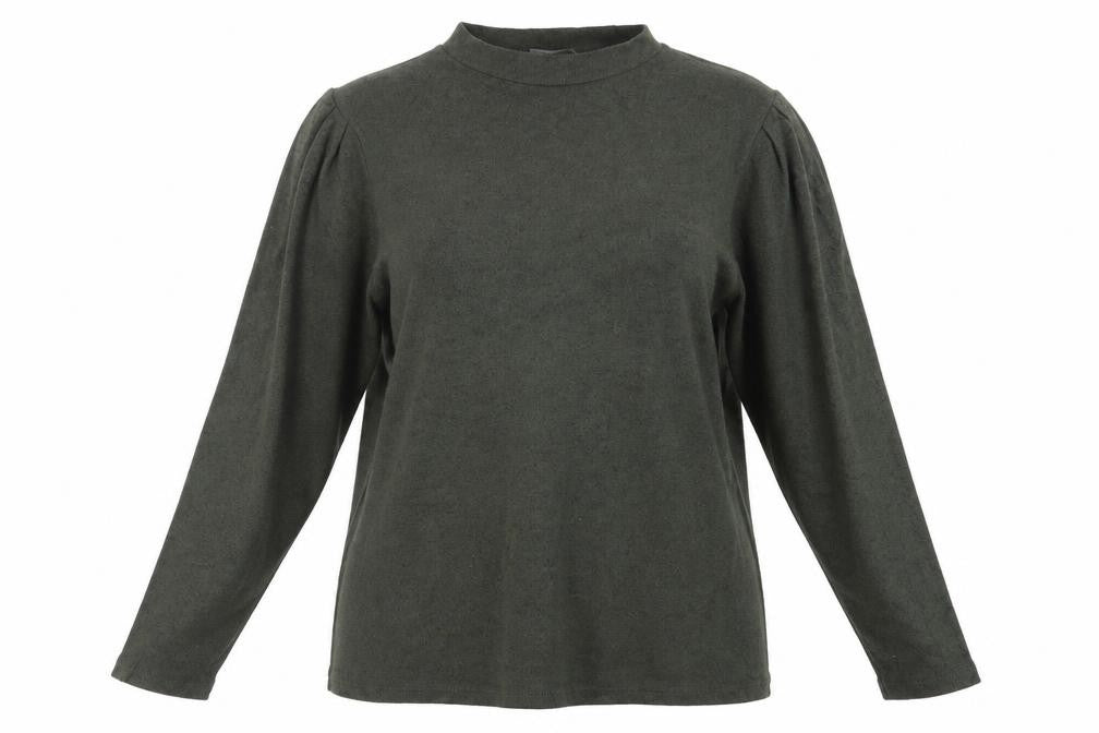 Front view of George women’s green jumper, size XL
