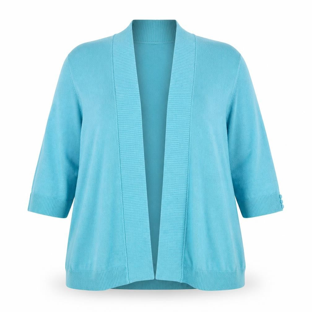 EWM Womens Blue  Knit Cardigan Jumper Size 18