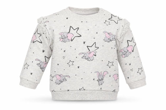 Front view of George Baby Grey Jersey jumper, size 3-6, Months - Dum